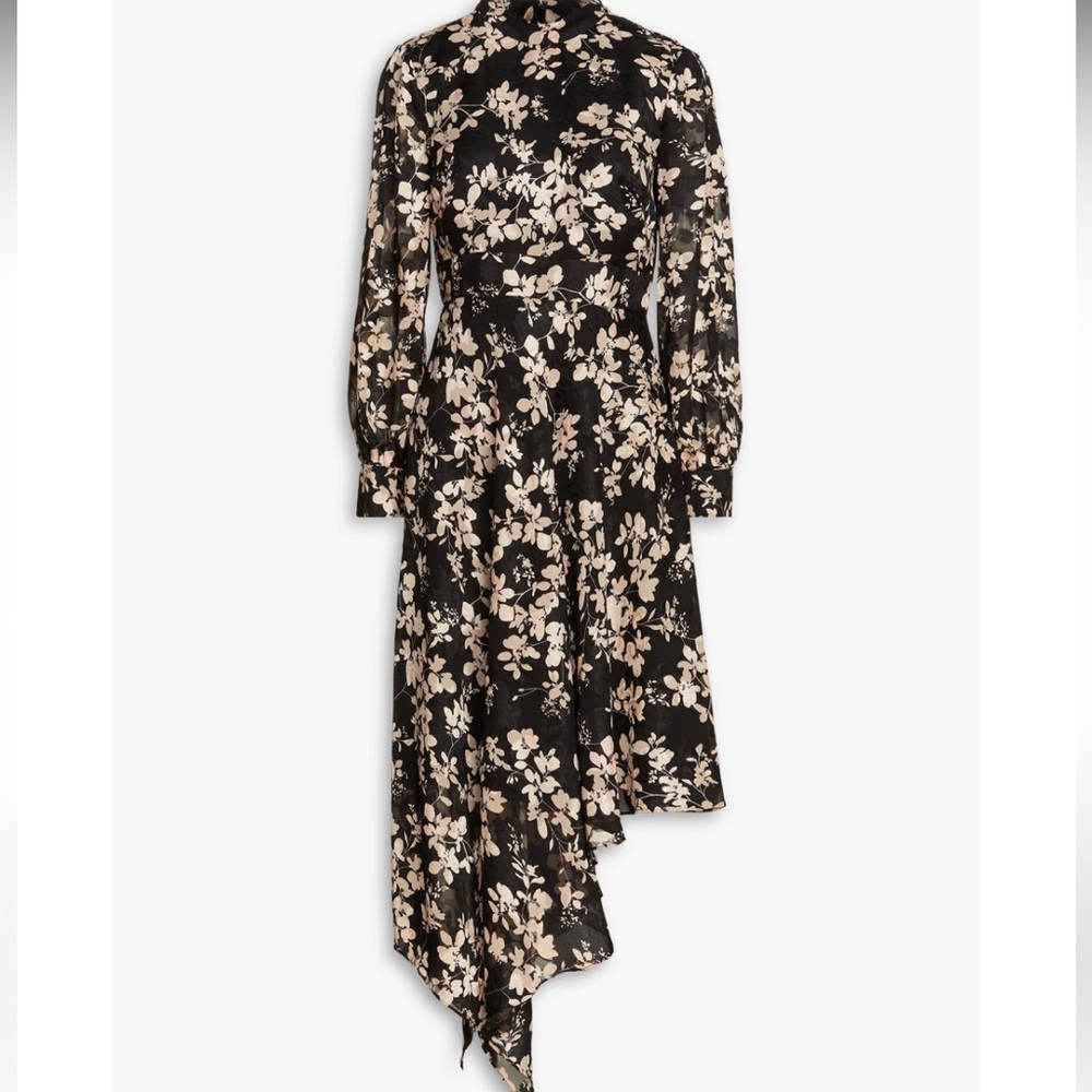 Mikael Aghal floral asymmetrical dress
